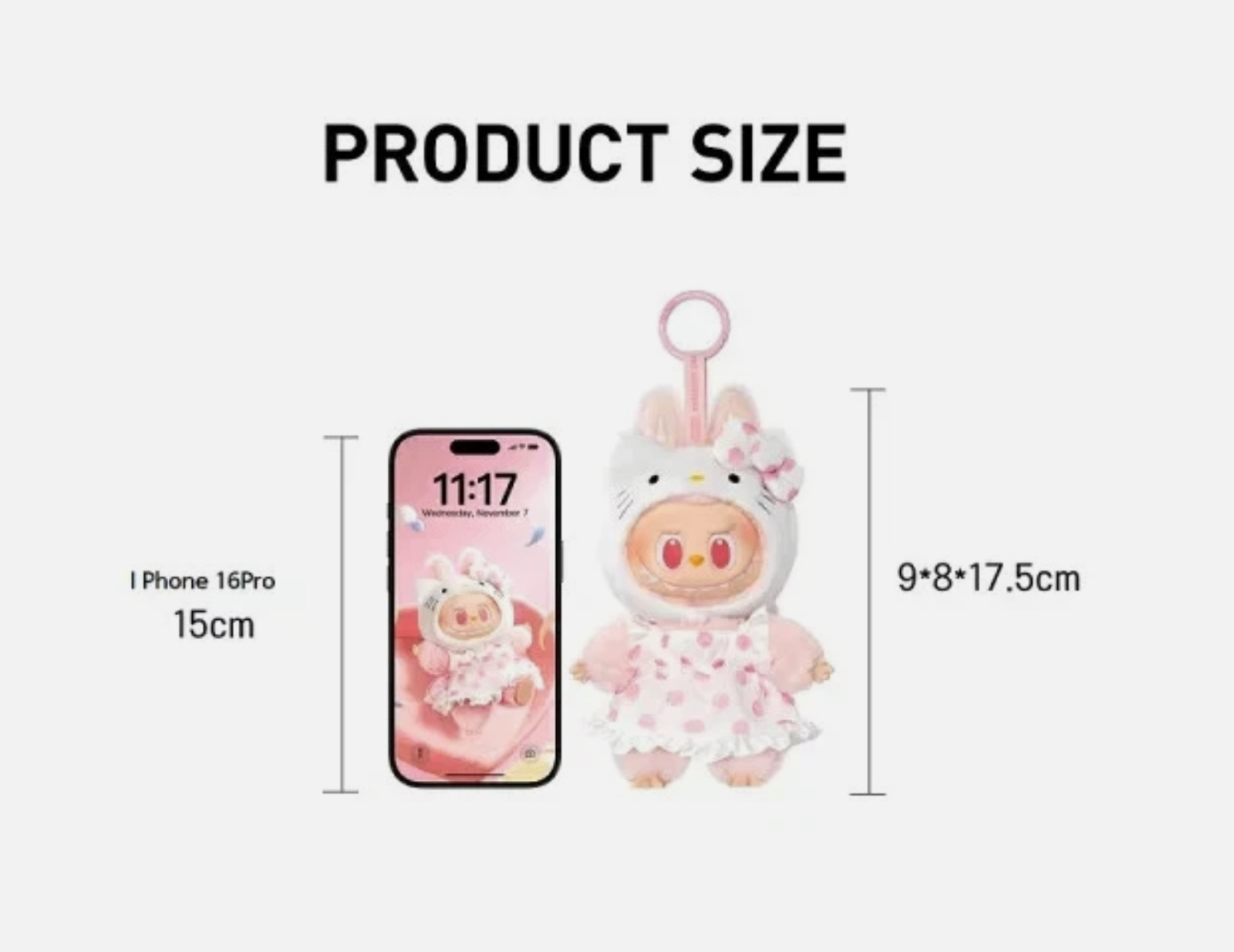 POP MART Labubu Hello Kitty Sanrio Plush Pendant POMPOMPURIN Sealed US IN HAND