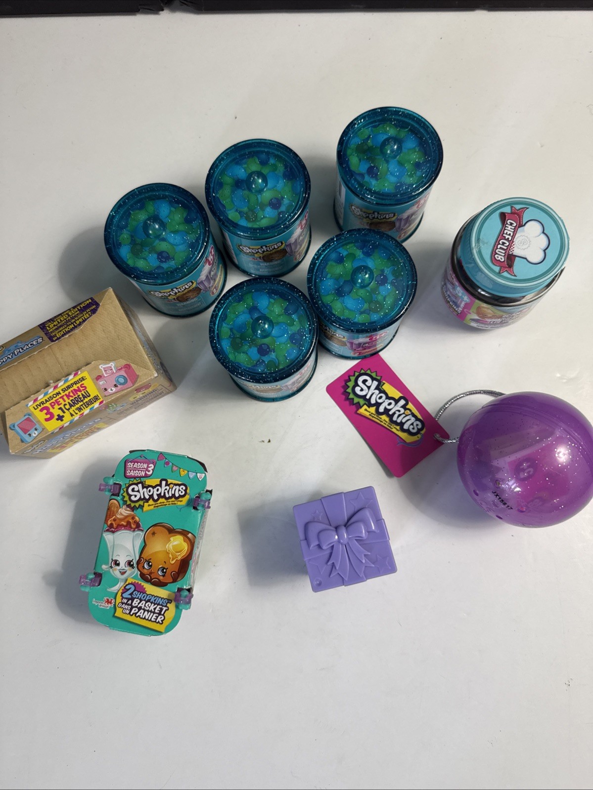 Lot Of 5 2014 SHOPKINS FOOD FAIR CIB Blind Pack Candy Jars Rare. S3 And Randoms
