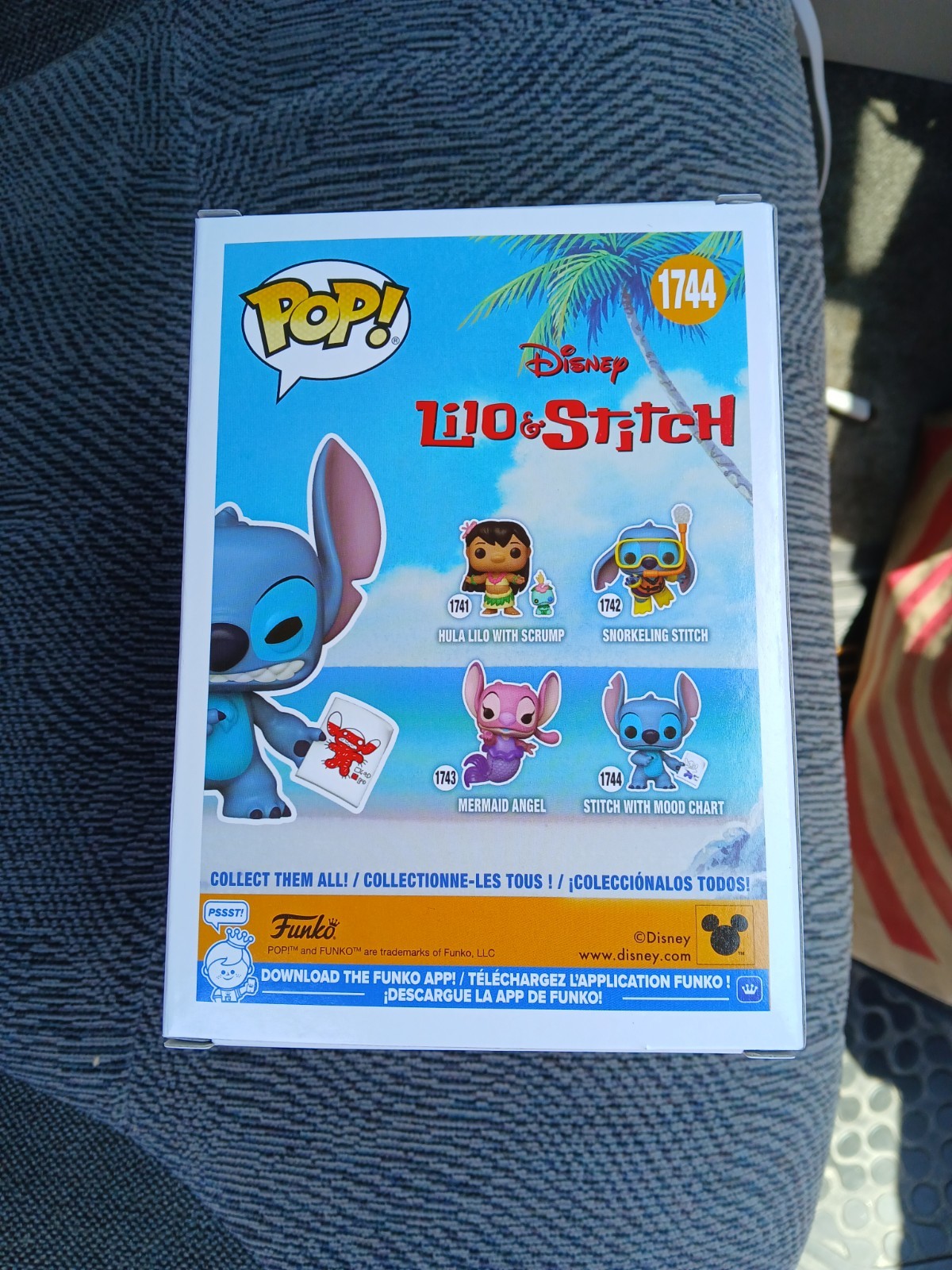 Funko Pop! #1744 Lilo & Stitch Stitch with Mood Chart Chase NIB