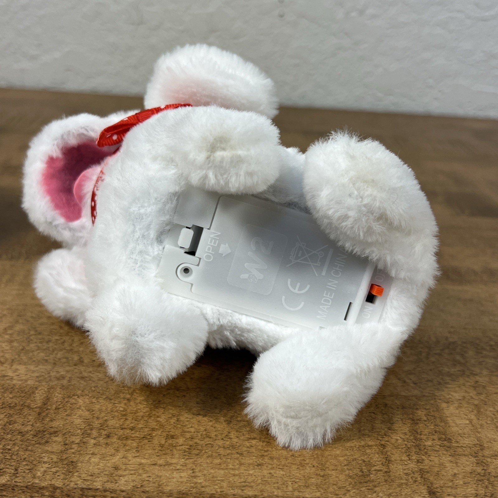Lot of 2 Nico Robotica Puppy Walking Robot Dogs White & Brown – Tested