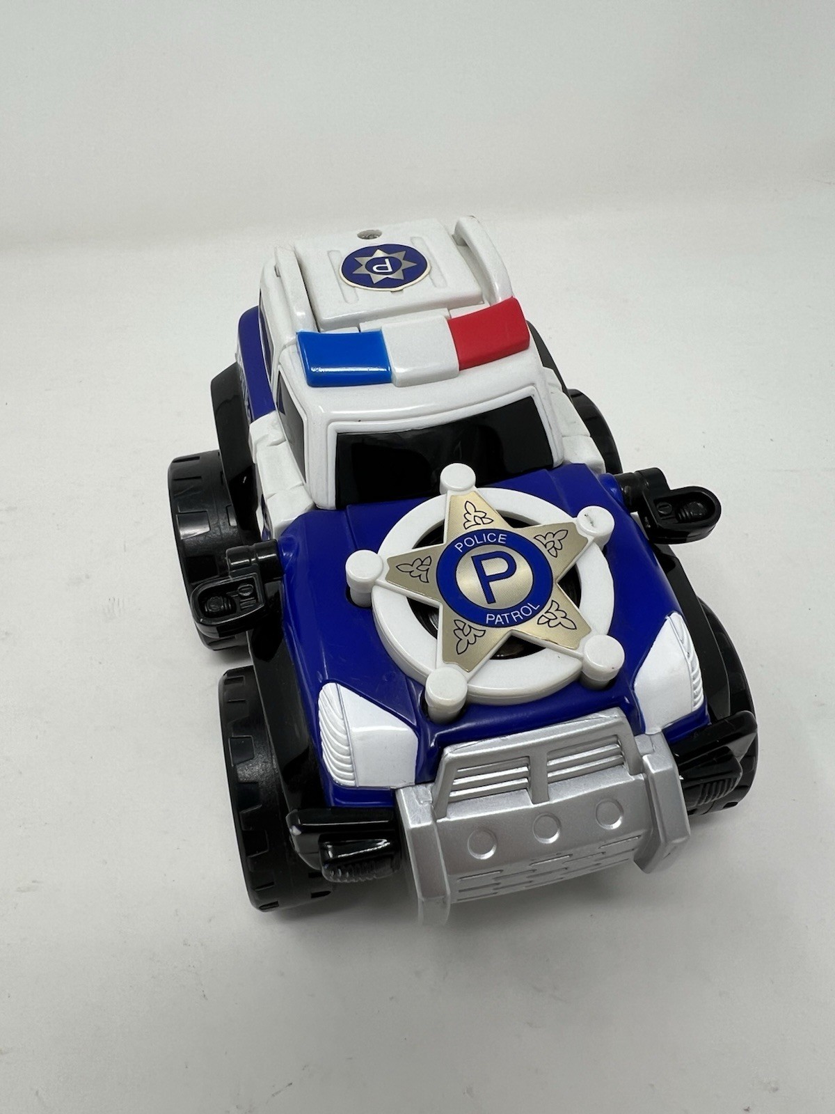 Transformers Policeman Pete 1-2-3-SUV Blue White Tonka 2001 #D
