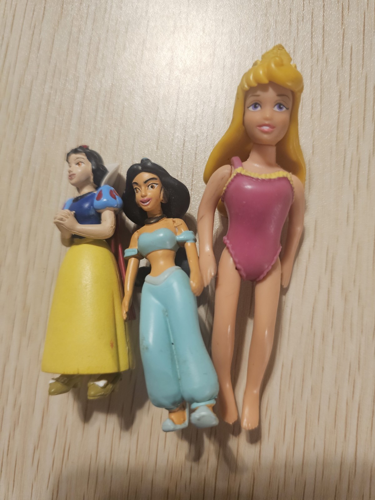 Lot of 3 Random Disney Princess Mini Figures