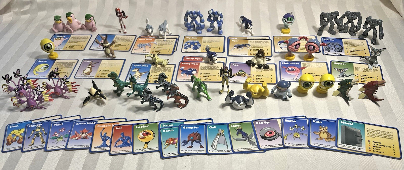 1999 Monster Rancher Lot of 39 PVC Figures 1.5” – 2″ Playmates TCDT + 33 Cards