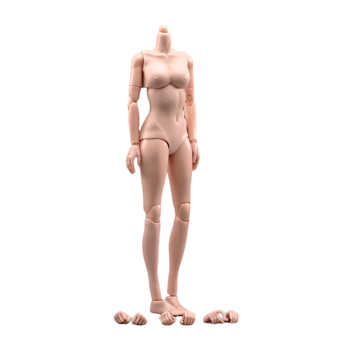 USA 1:6 Woman Super Flexible PVC Body Model Mid Bust Pale Fit 12″ Action Figure
