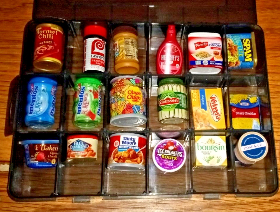 Mini Brands Lot of 18 plus bonus storage case