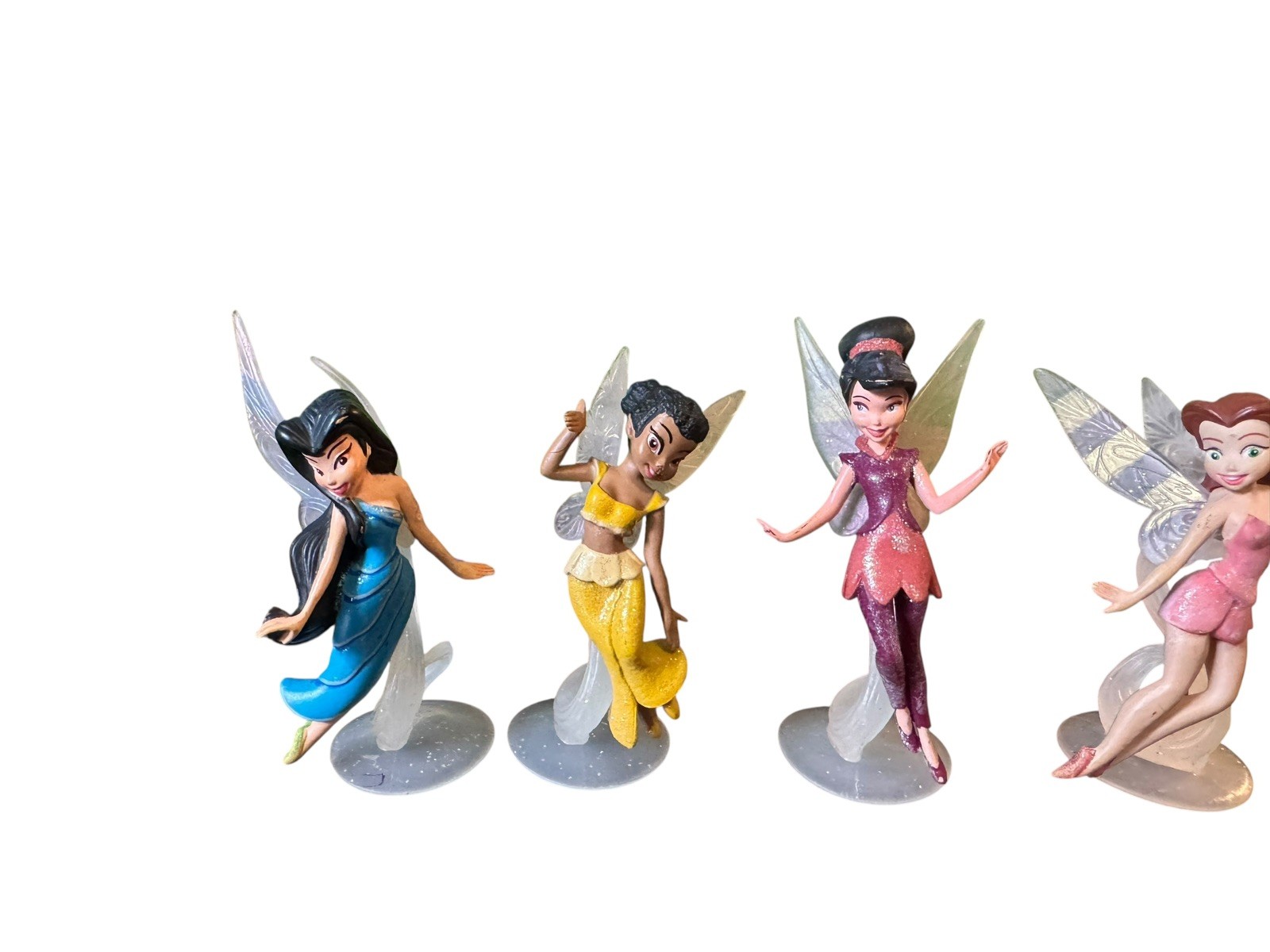 Disney Pixie Hollow Fairies Collectible Lot of 6 Figures PVC Iridessa Beck Fawn