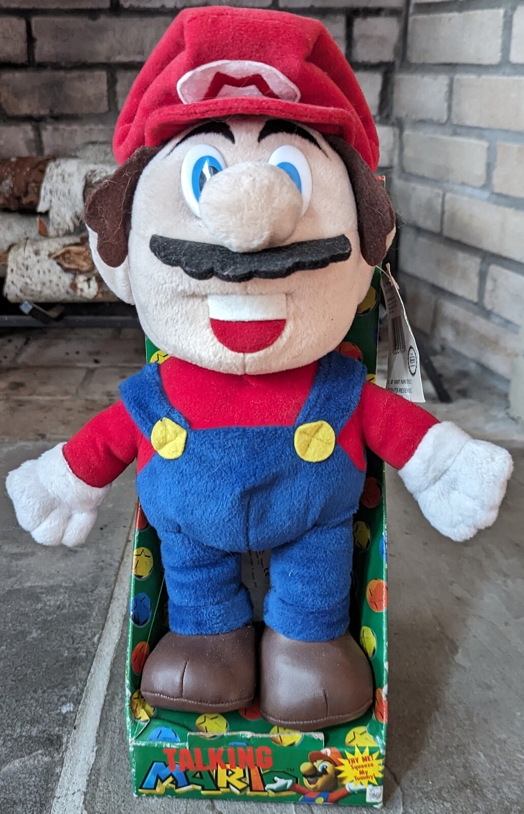 Rare 1997 Nintendo Talking Mario Plush Mario Brothers None Working