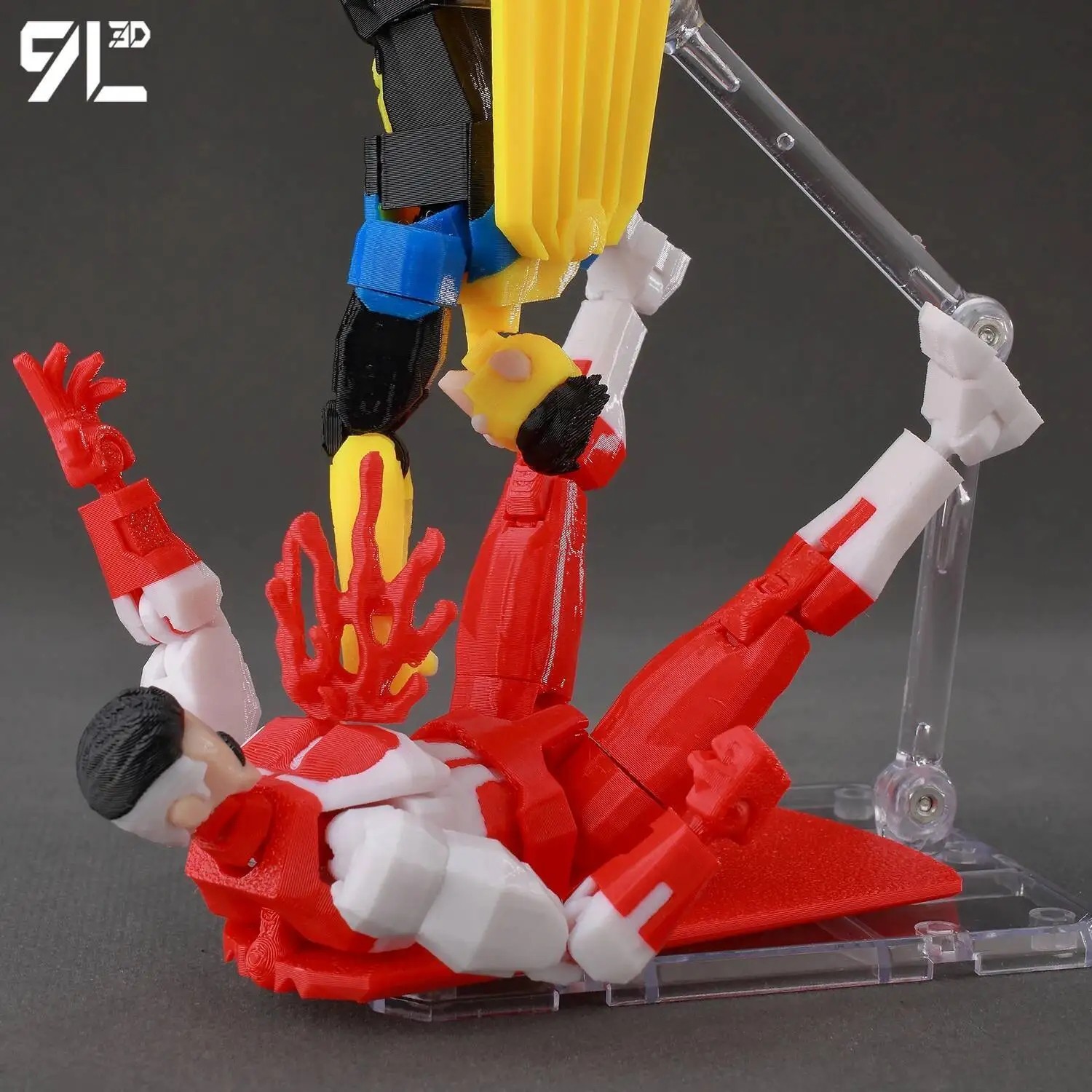 9L3D Lucky 13 Invincible Boy Conquer 3D Printed Anime Action Figure Collectible