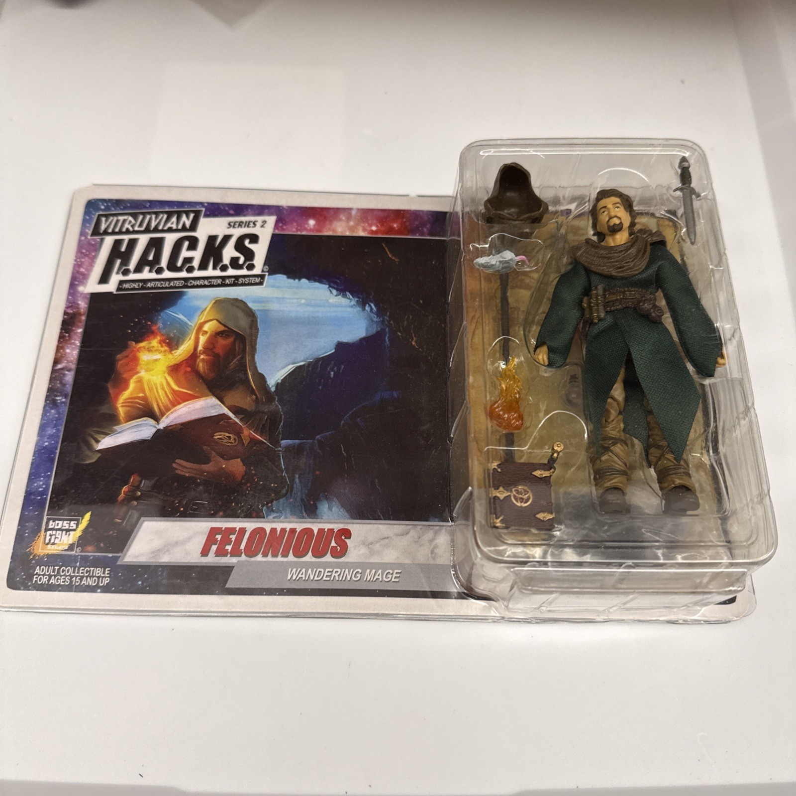 Vitruvian HACKS Boss Fight Studios Felonious Wandering Mage figure New