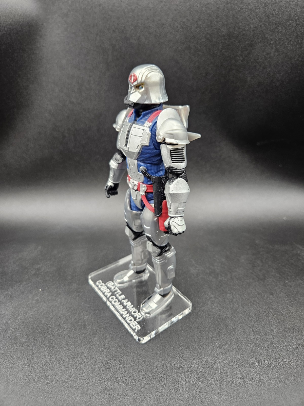 G.I. Joe Classified Cobra Commander (BA) Acrylic Base ***No Toy Included***None