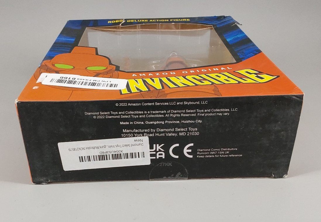 Robot Deluxe Action Figure Invincible Amazon Diamond Select 2022 *DAMAGED BOX*