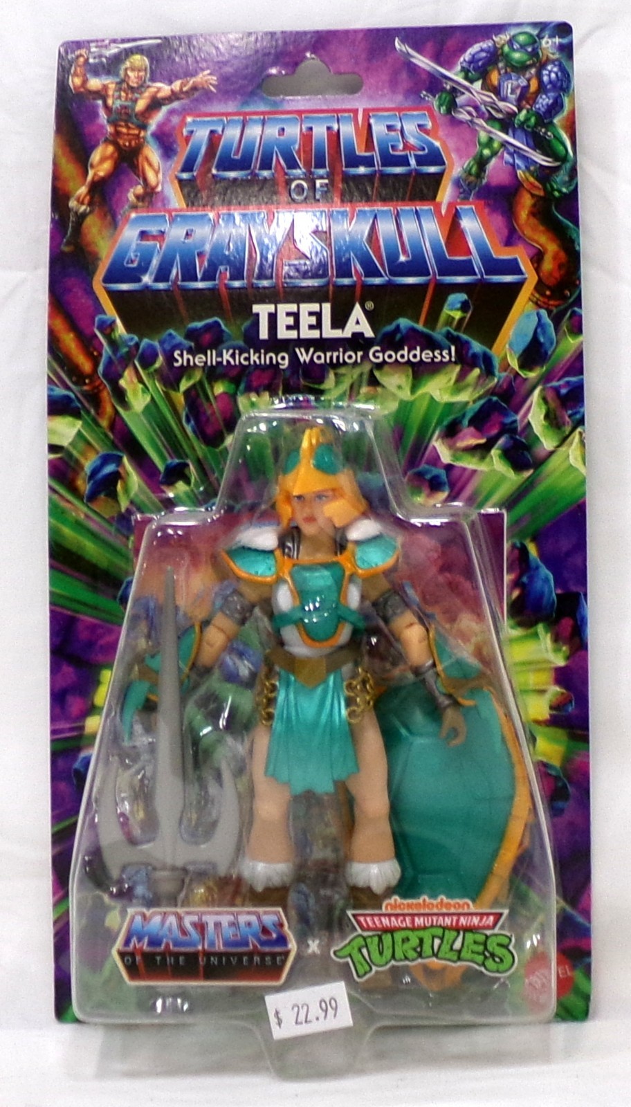 Mattel MOTU TMNT Turtles Of Grayskull Teela 5.5″ Figure Mattel Wave 3 Sealed