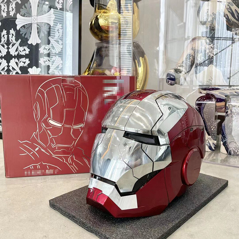 1:1 AUTOKING Iron Man MK5 Helmet Wearable Mask Voice Control Cosplay Props Gift