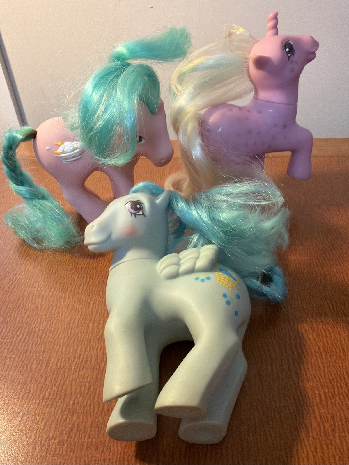 Vintage My Little Pony G1 Blueberry Baskets, Banana Surprise, Milky Way MLP 1987