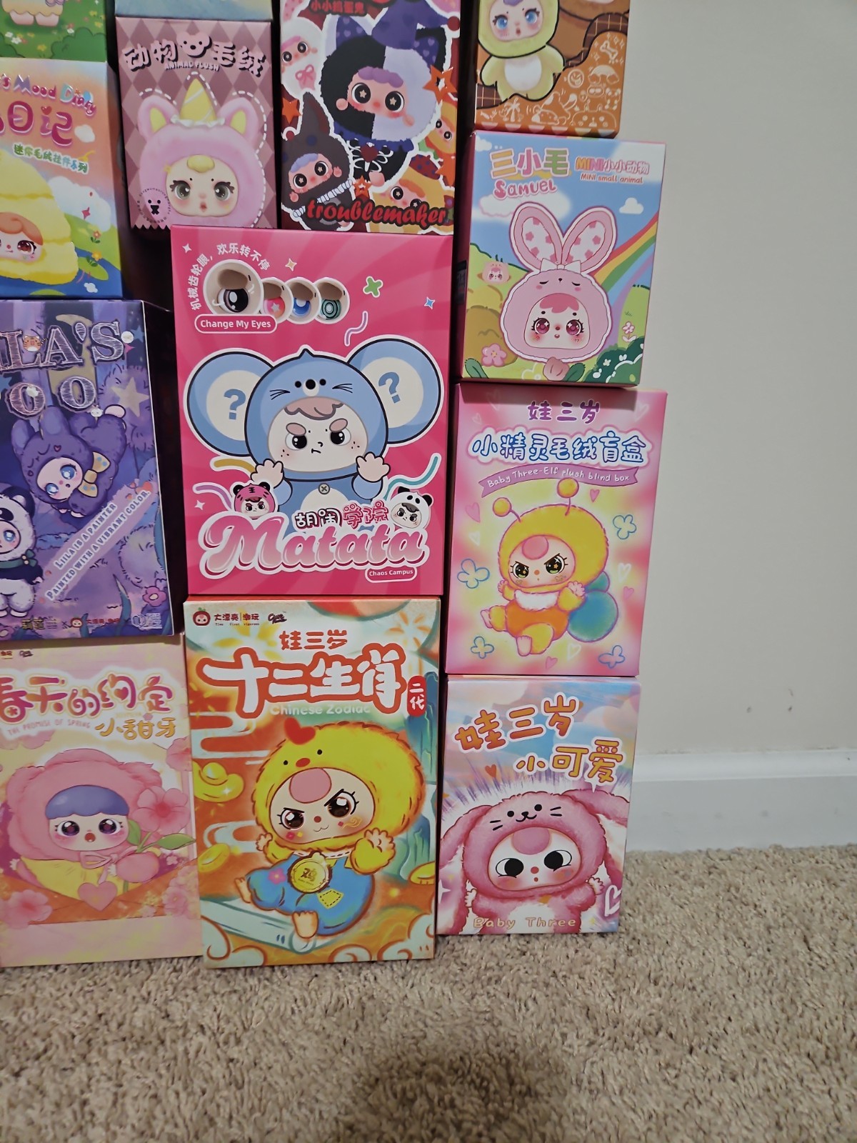 Lot Bundle Of 20 Blind Boxes Set Figurines Vinyl Plush. Authentic No Duplicates.