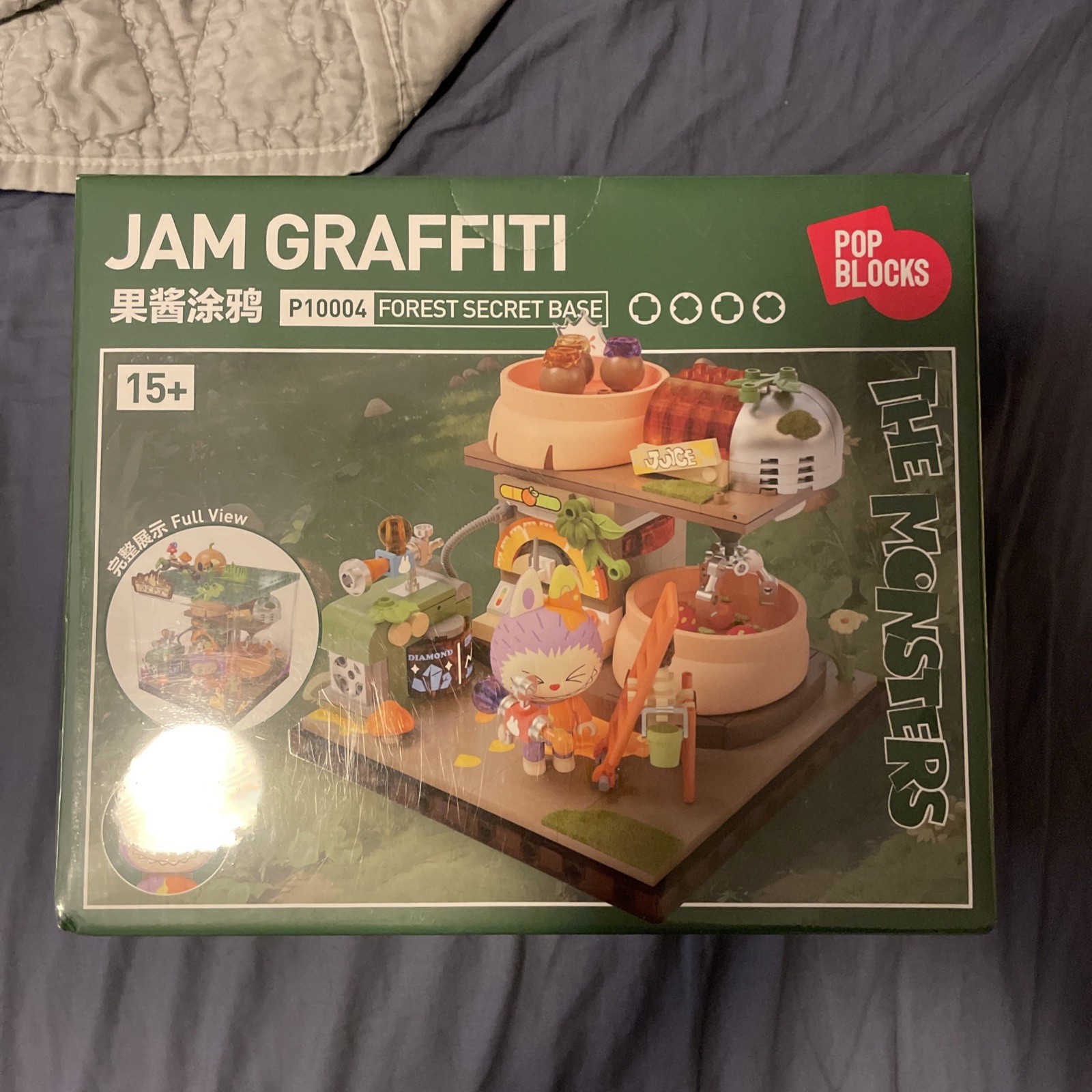 POP BLOCKS Labubu The Monsters Forest Secret Base Jam graffiti New Sealed