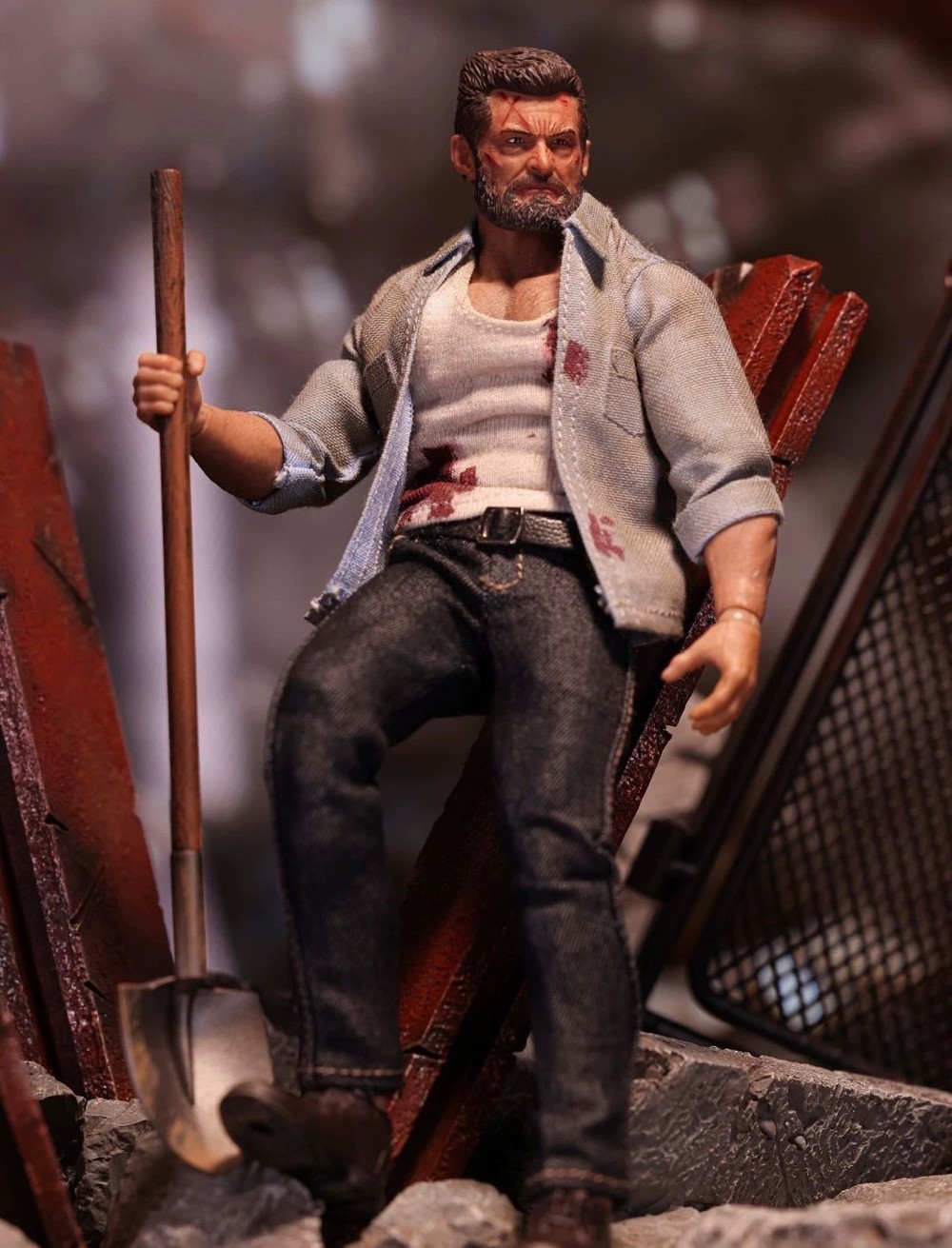 Nota Studio X-Men Wolverine Logan 6in Action Figure Doll Battle Damage Version