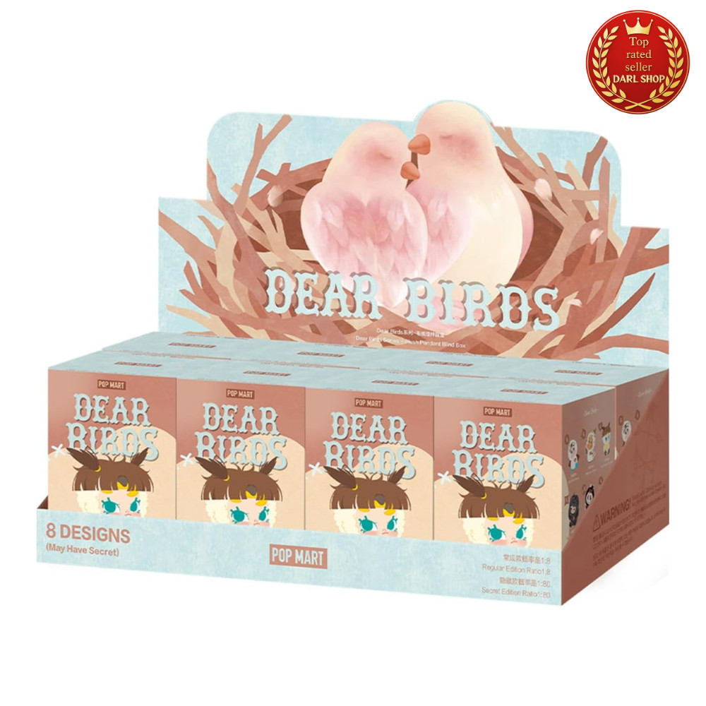 POP MART Dear Birds Series Plush Pendant Whole Set (8 Pcs) Blind Box F/S