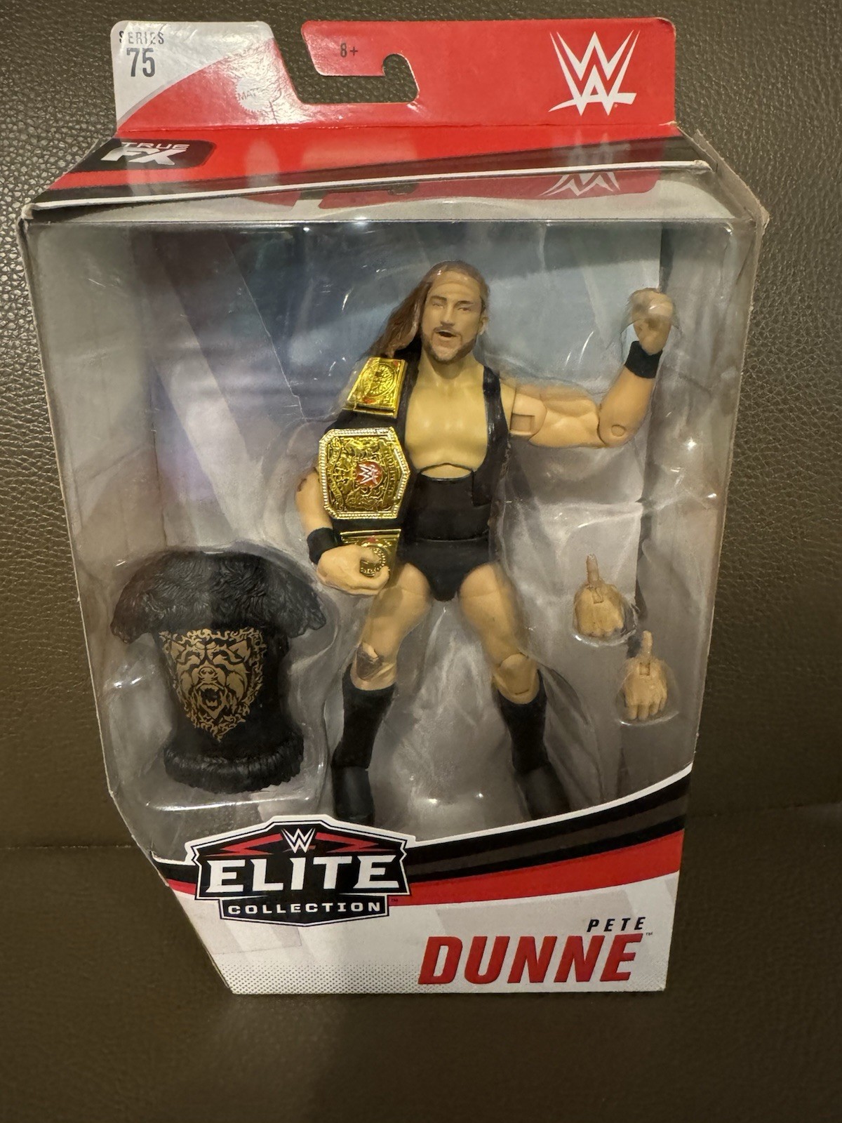 WWE Elite Pete Dunne Series 75 Mattel Wrestling Figure NXT UK Championship Belt