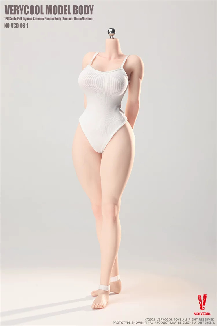 VERYCOOL MODEL 1/6 Scale Silicone Female Body No.3 Curvy VCD-03-1 In Stock