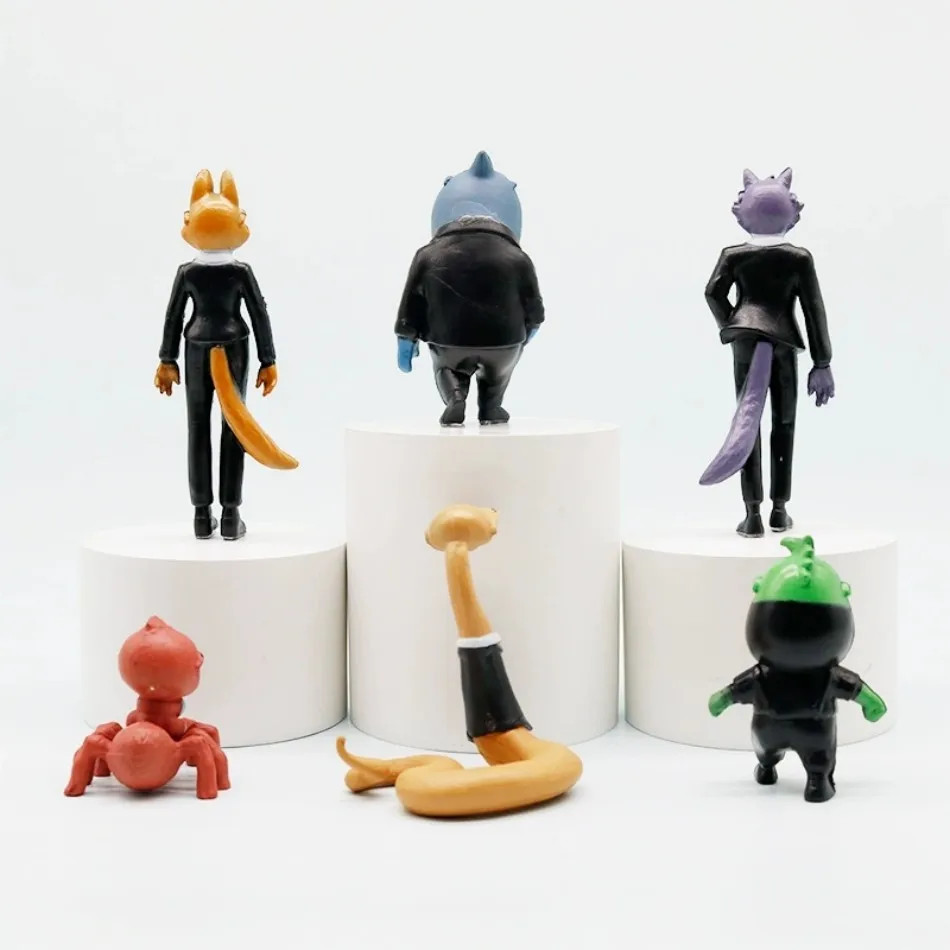 6Pcs The Bad Guys Figures Set Cartoon PVC Action Model Toys Kids Gift