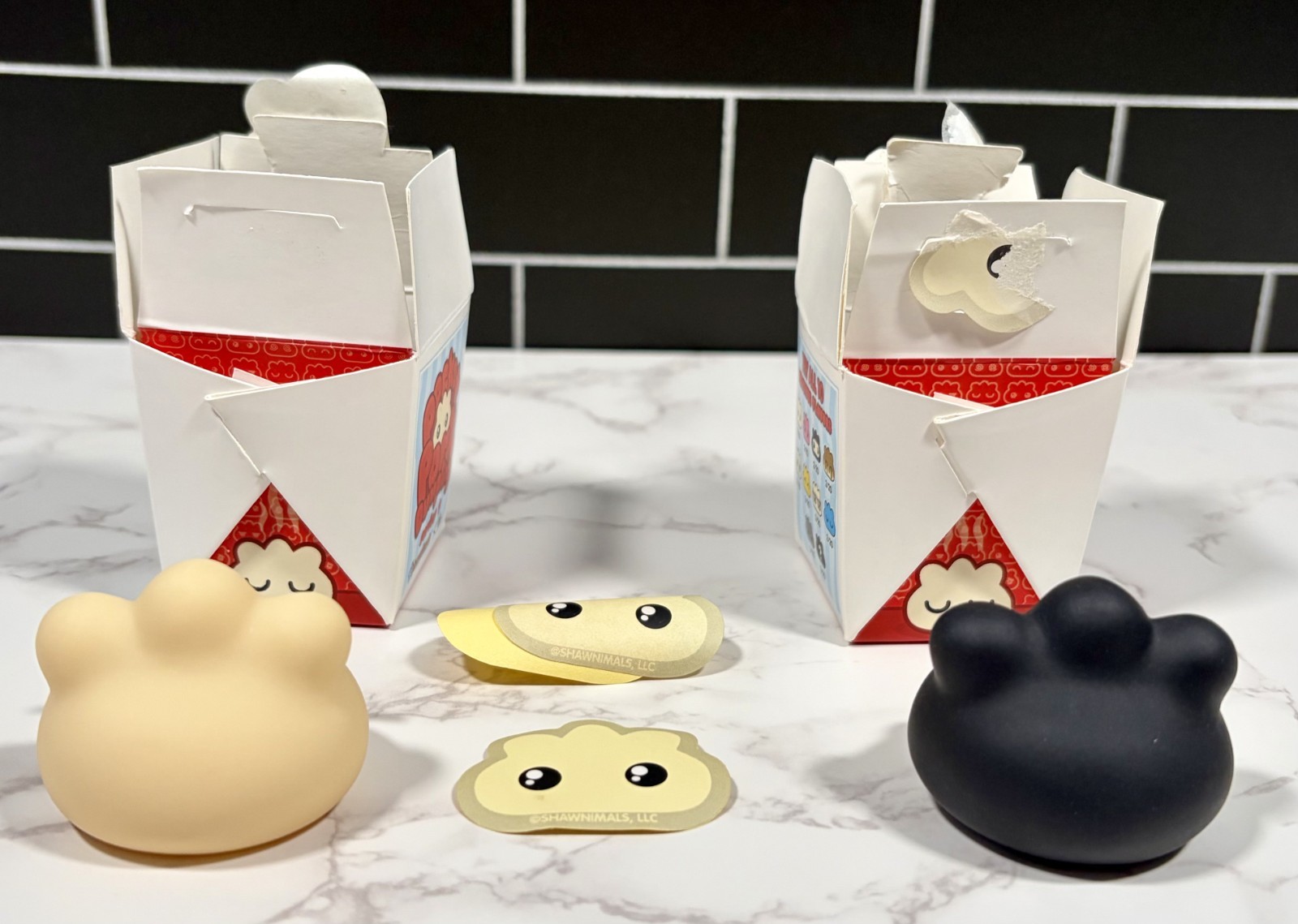 Shawnimals Pocket Pork Dumpling Two 1.5 in Vinyl Figures Series 1 Complete 2012