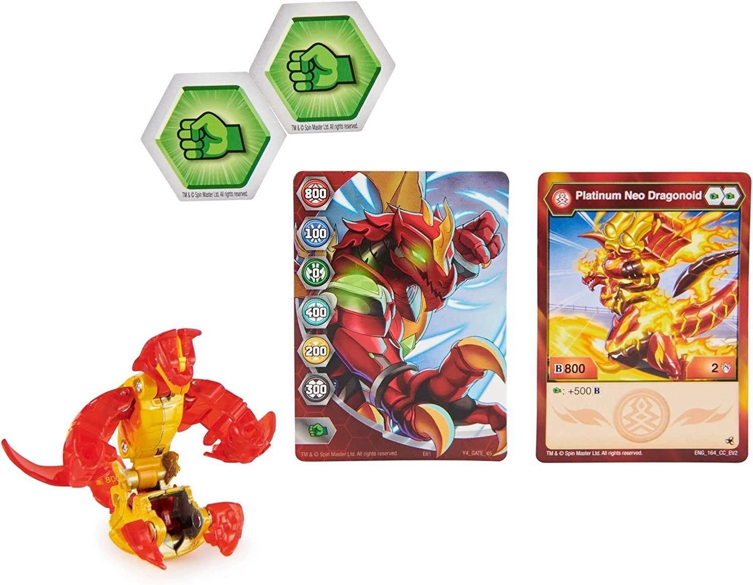 Bakugan Evolutions 2022 Platinum Series Die-cast Pyrus Neo Dragonoid