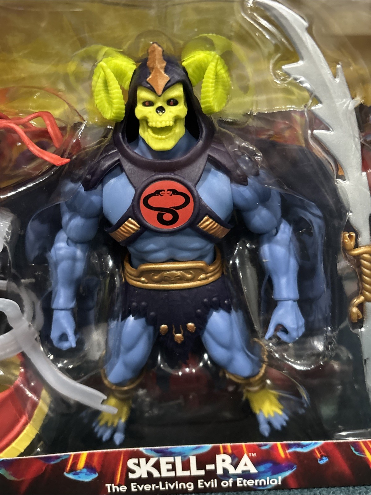 Masters Of The Universe X Thundercats Skell-Ra Figure Unpunched NEW from Mattel