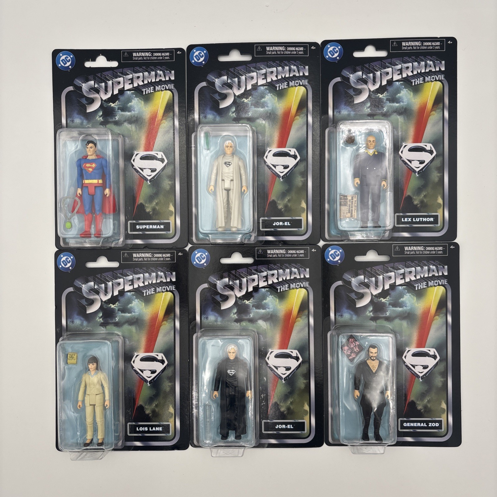 2025 Spin Master Superman the Movie 1978 Full Retro Set of 6 including Chase