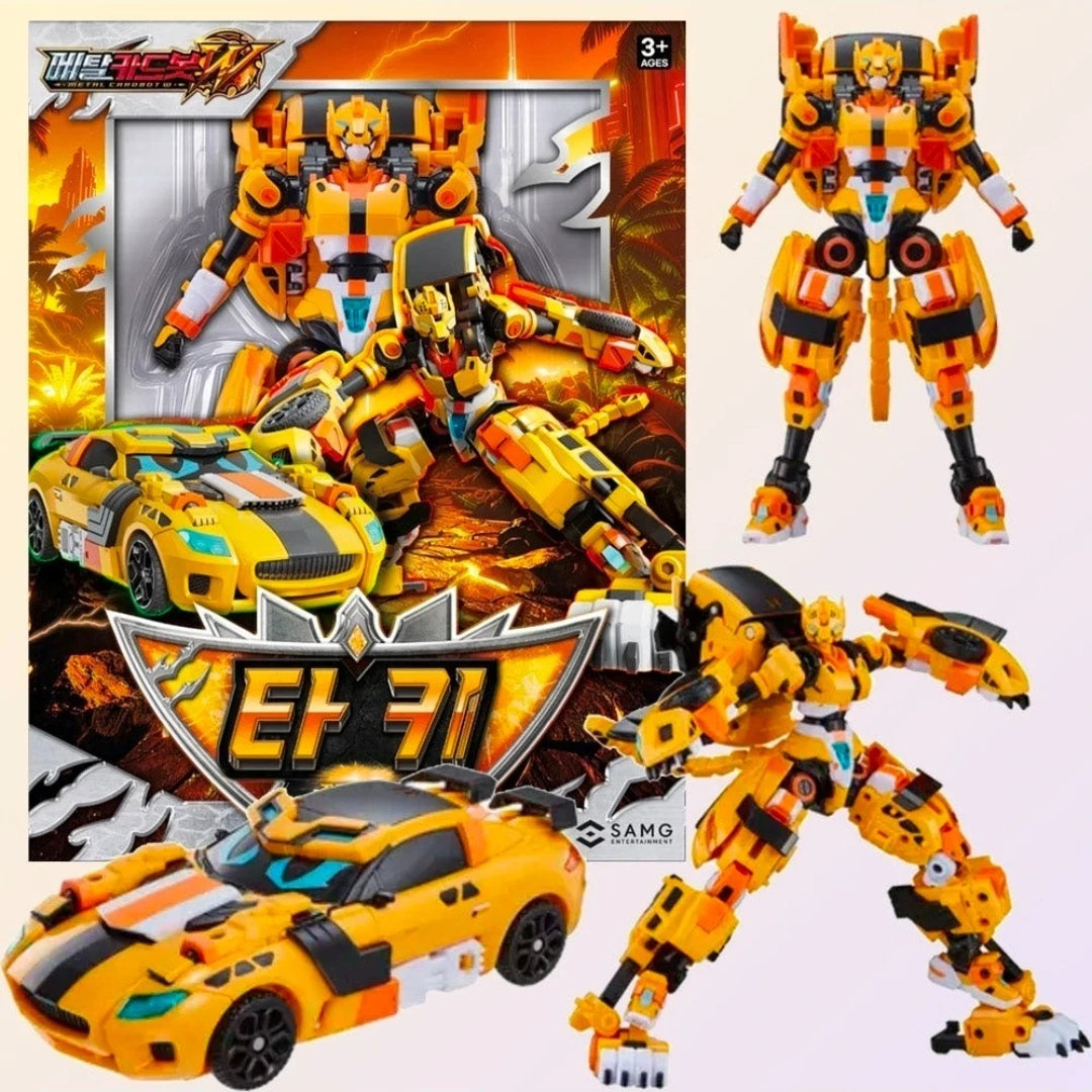Metal Cardbot W Season3 TACHY Cheetah Transformer Robot Car Kids Toy 2026