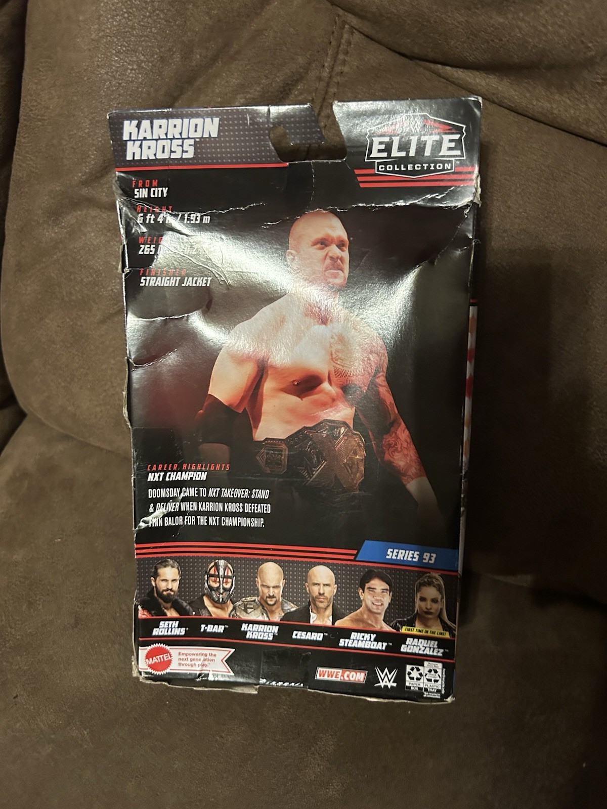 KARRION KROSS WWE Mattel Elite Series 93 Action Figure w NXT Title Belt DMG PKG