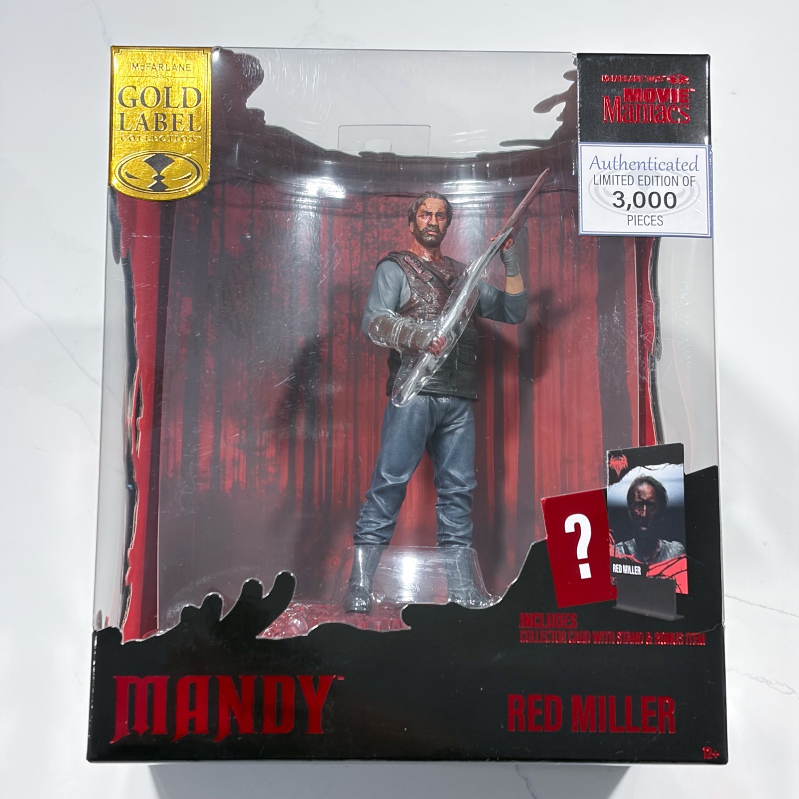 Red Miller Posed Figure Mandy Movie Maniacs 6-Inch Gold Label McFarlane 1/3000