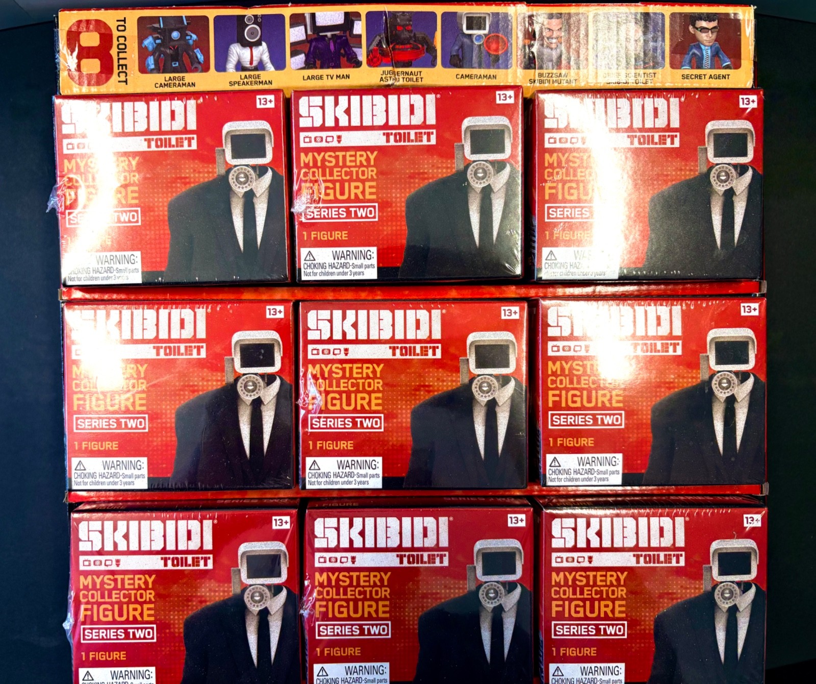 Skibidi Toilet Mystery Collector Figure Series Two – Complete Set Of 9
