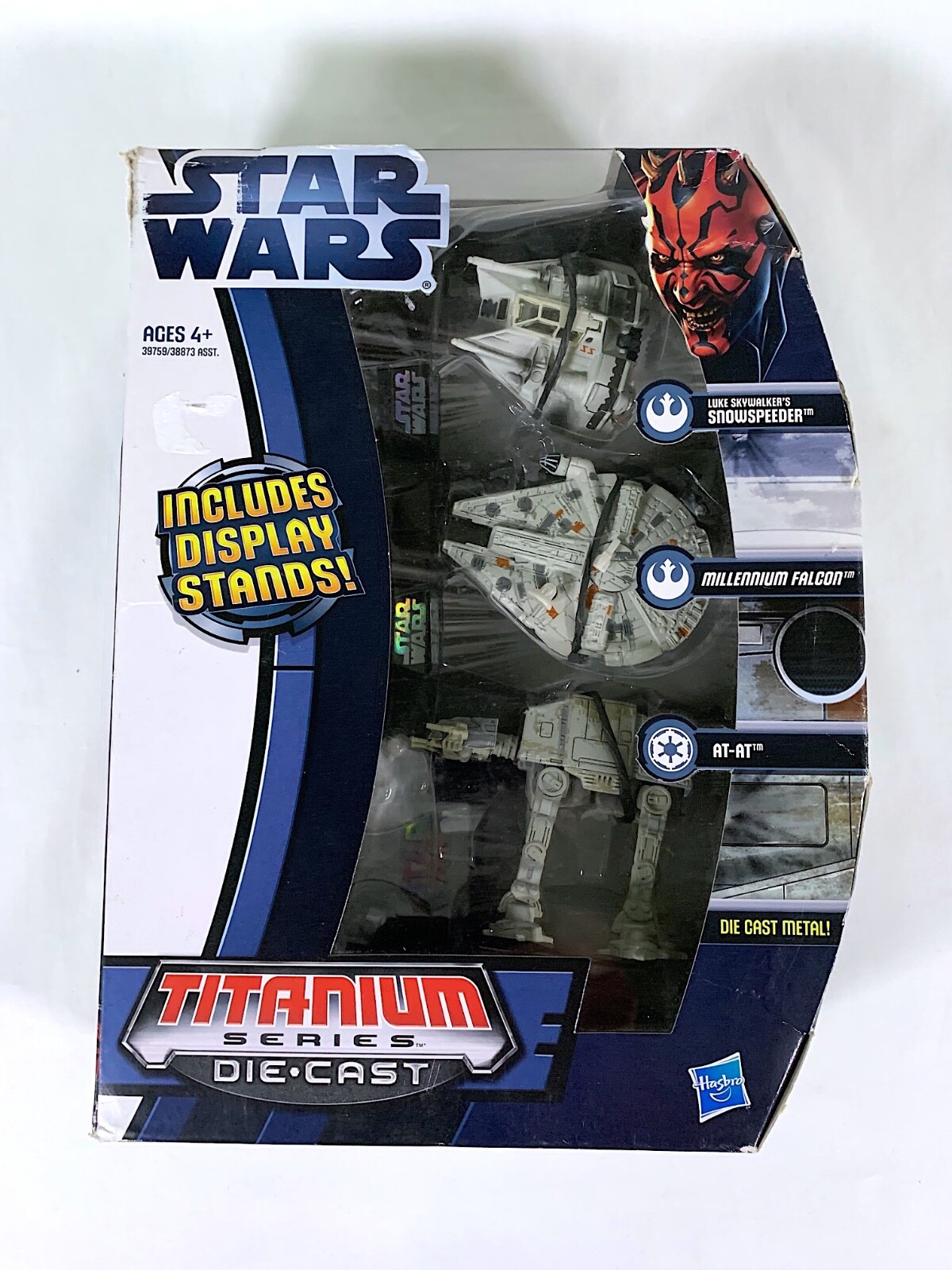 2012 Hasbro Star Wars Titanium Series Die-cast 3-Pack w/ Millennium Falcon 39759