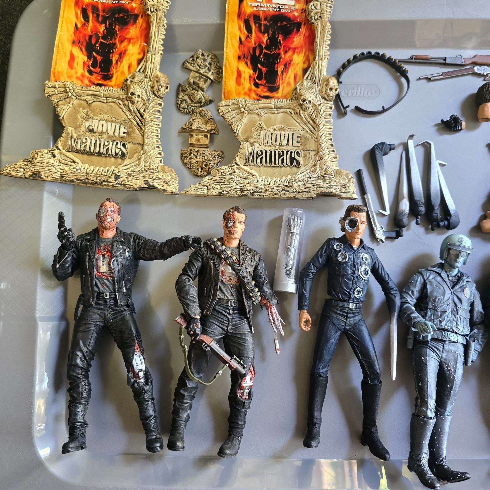 Vintage McFarlane Toys Terminator 2 Movie Maniacs Action Figure Lot – T-800