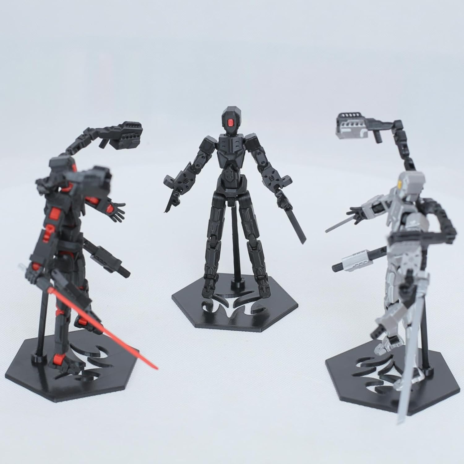 T13 Action Figure Set, 3D Printed Dummy 13, Titan 13 with 6 Arms, T 13 Multi-Joi