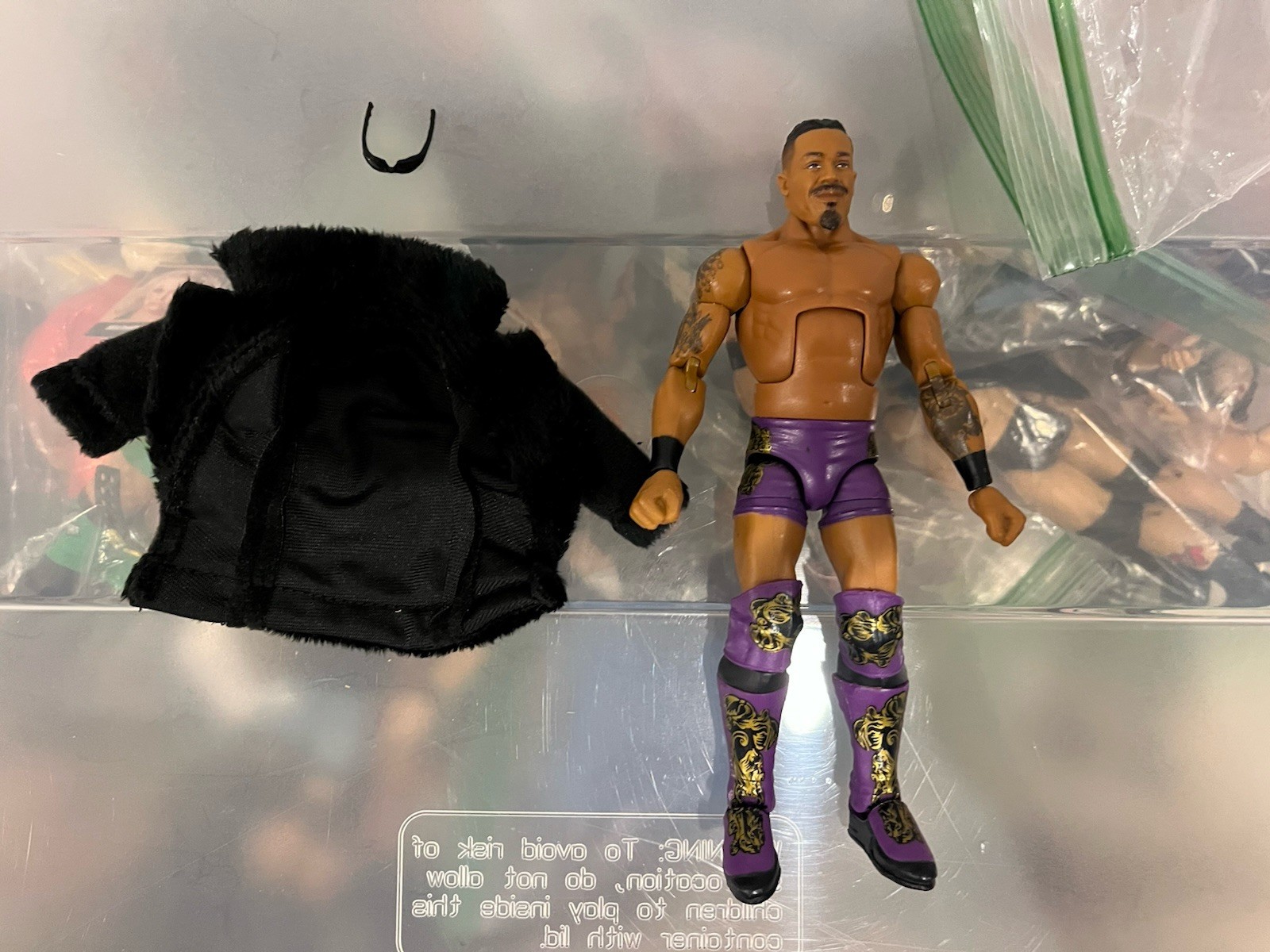 WWE Carmelo Hayes Elite Series 105 Wrestling Figure First Time InLine NXT PURPLE