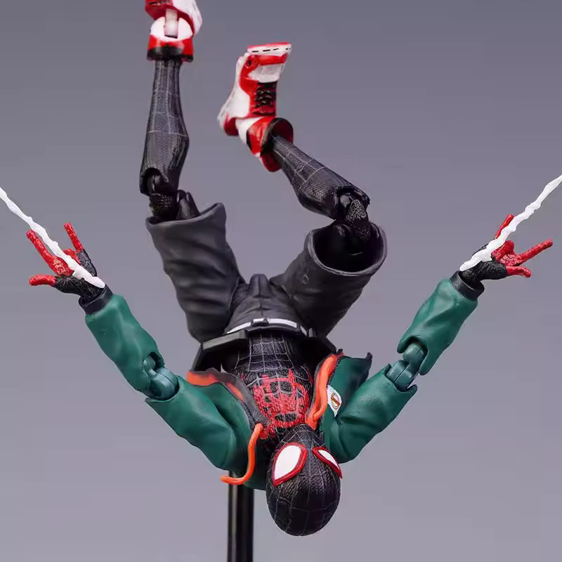 Spider-Man Miles Morales Figure Marvel Spider-Verse Action PVC Model Toy