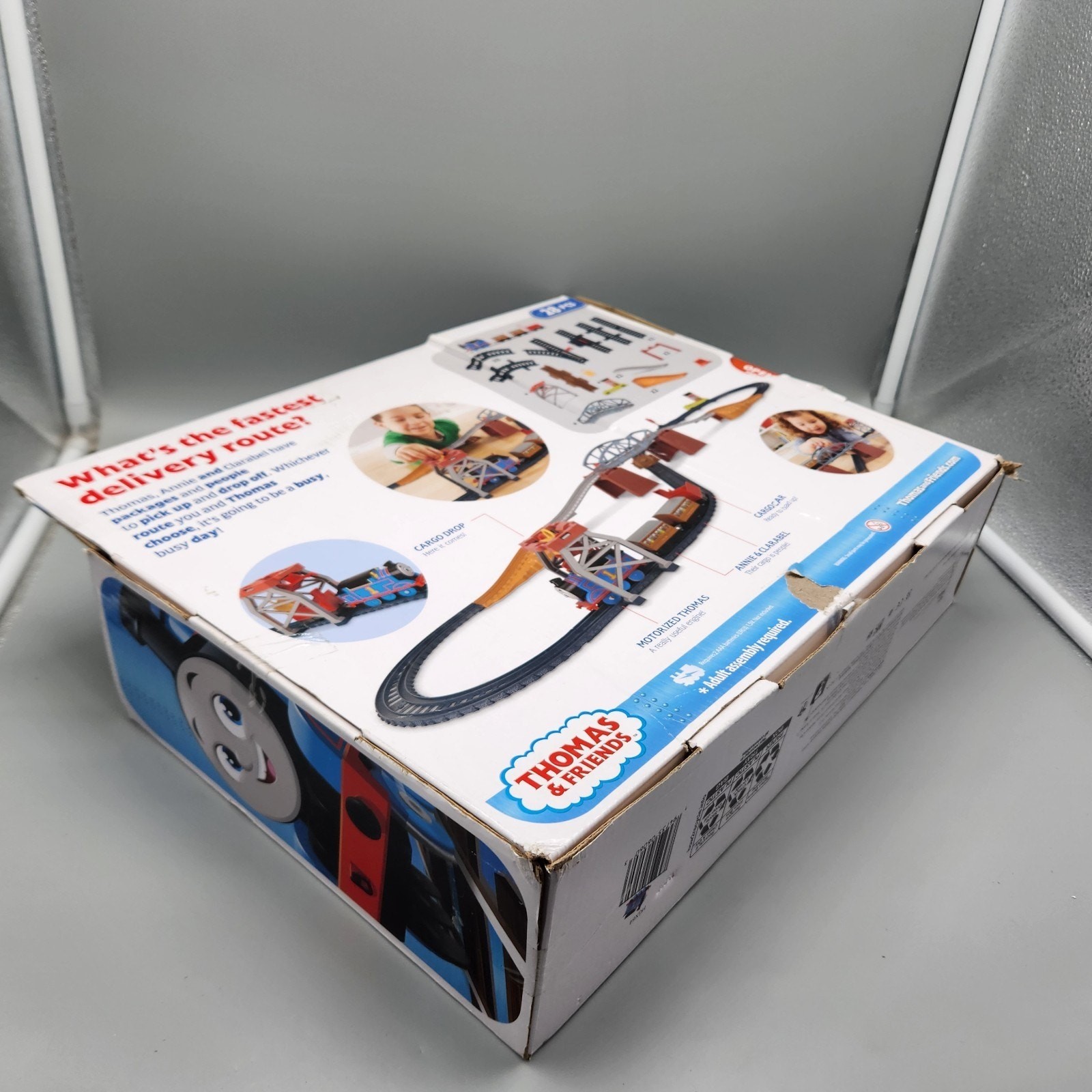 Thomas & Friends 3-IN-1 Package Pickup Annie & Clarabel Train *DAMAGED Box HTF