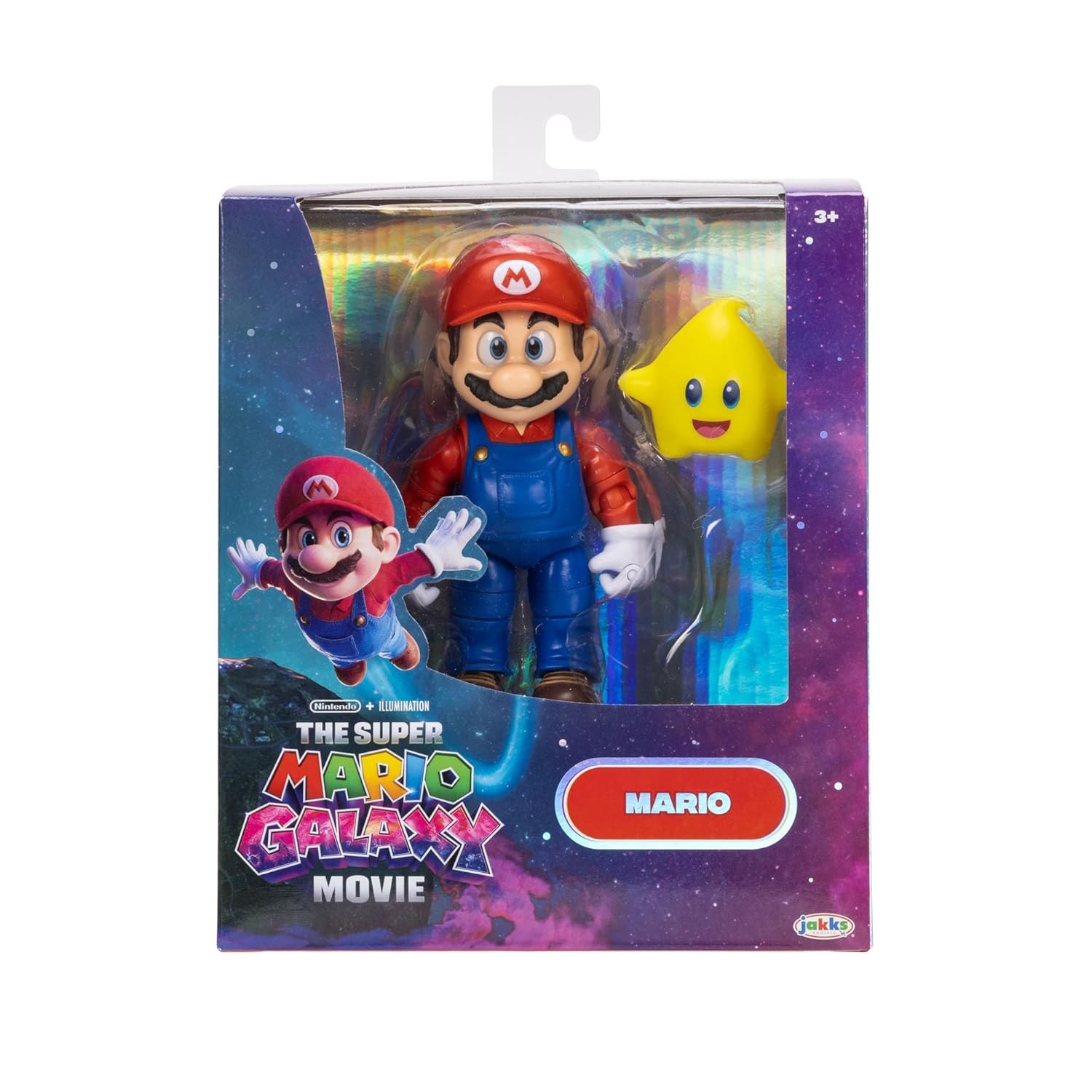 Super Mario Galaxy 5″ Action Figures Series 1 Mario Figure with Yell 3/4″ Tall