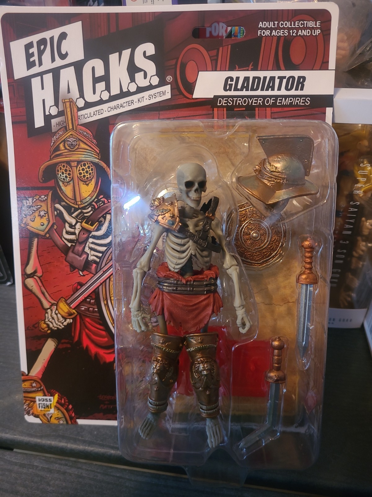 Boss Fight Studio Epic Hacks GLADIATOR Destroyer Of Empires 6″ Figure Skeleton