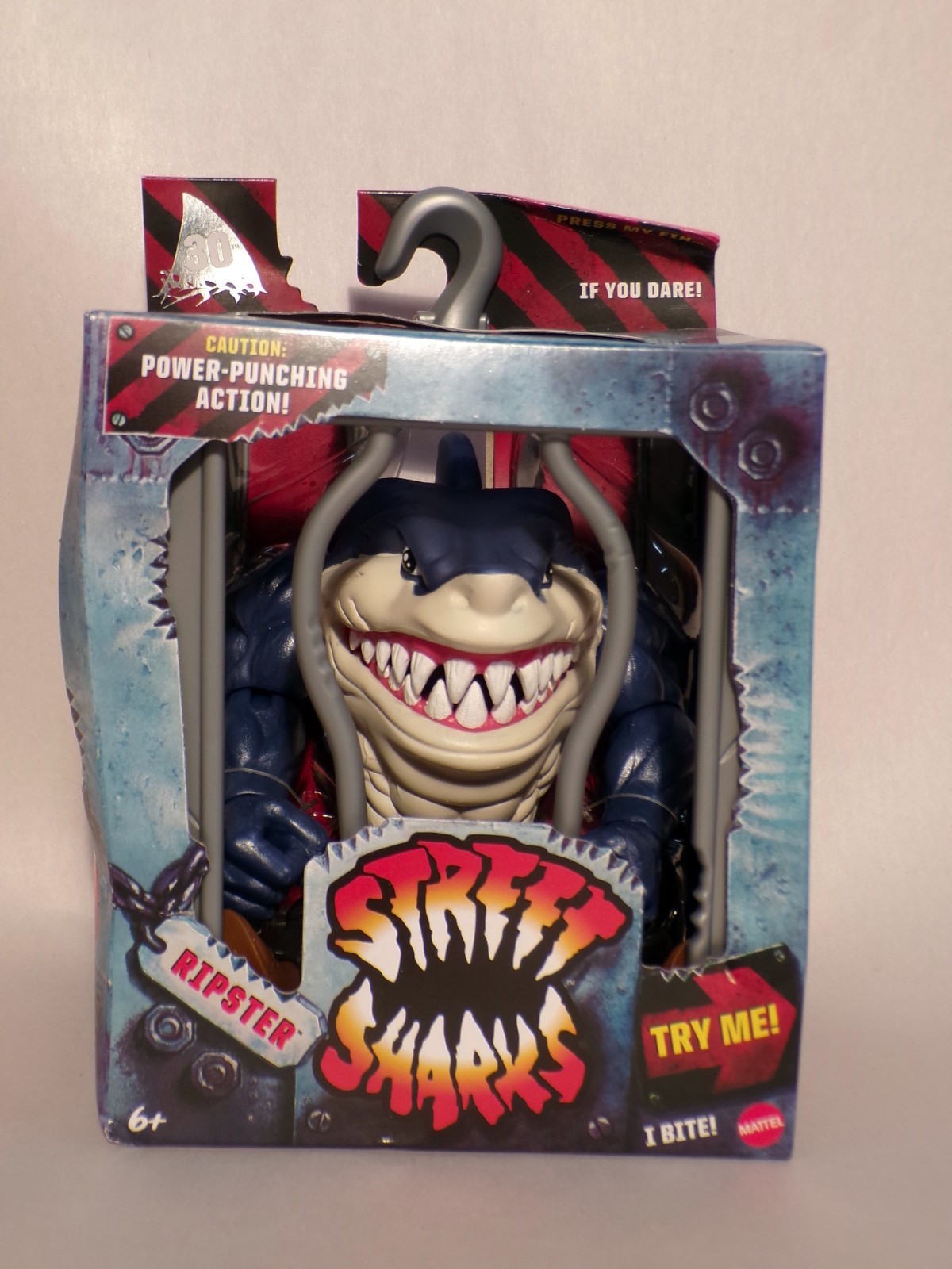 *New DAMAGED BOX* 2024 Street Sharks RIPSTER 6″ Action Figure 30th Anniversary