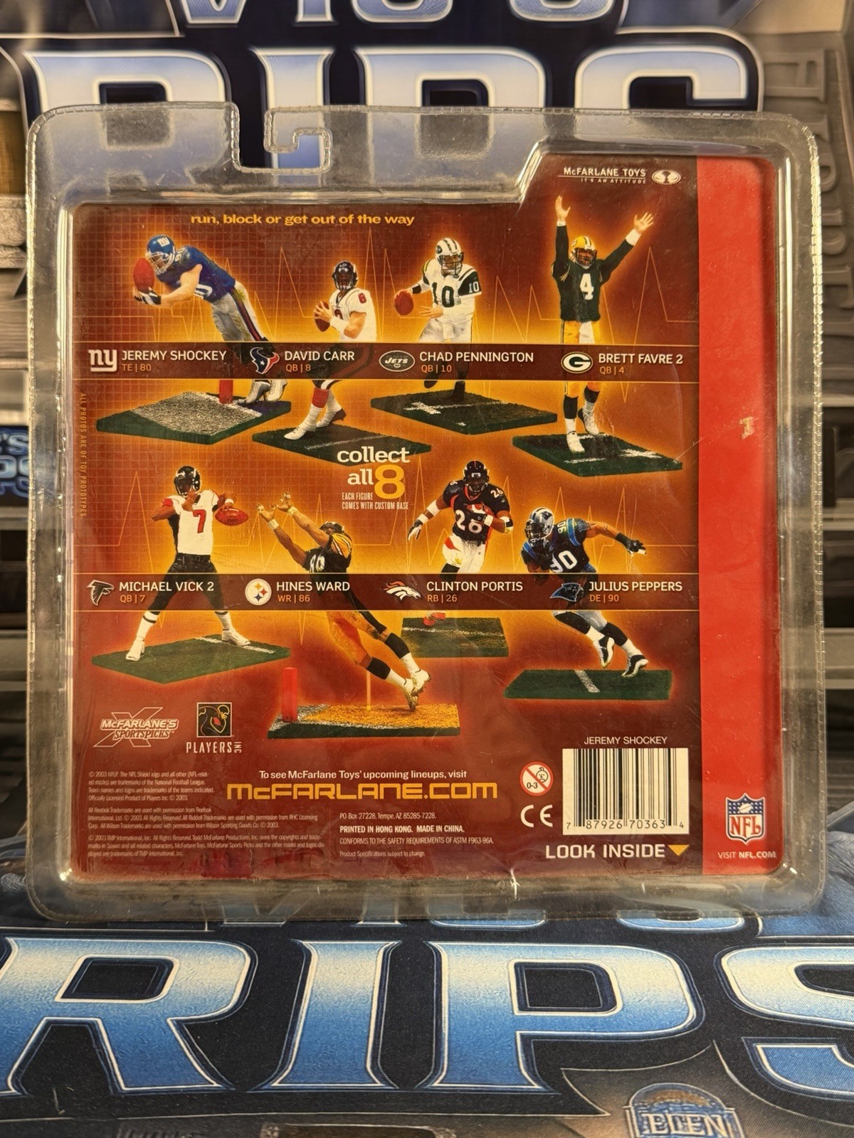 Jeremy Shockey New York Giants Mcfarlane Sportspicks 2002 Figure Sealed