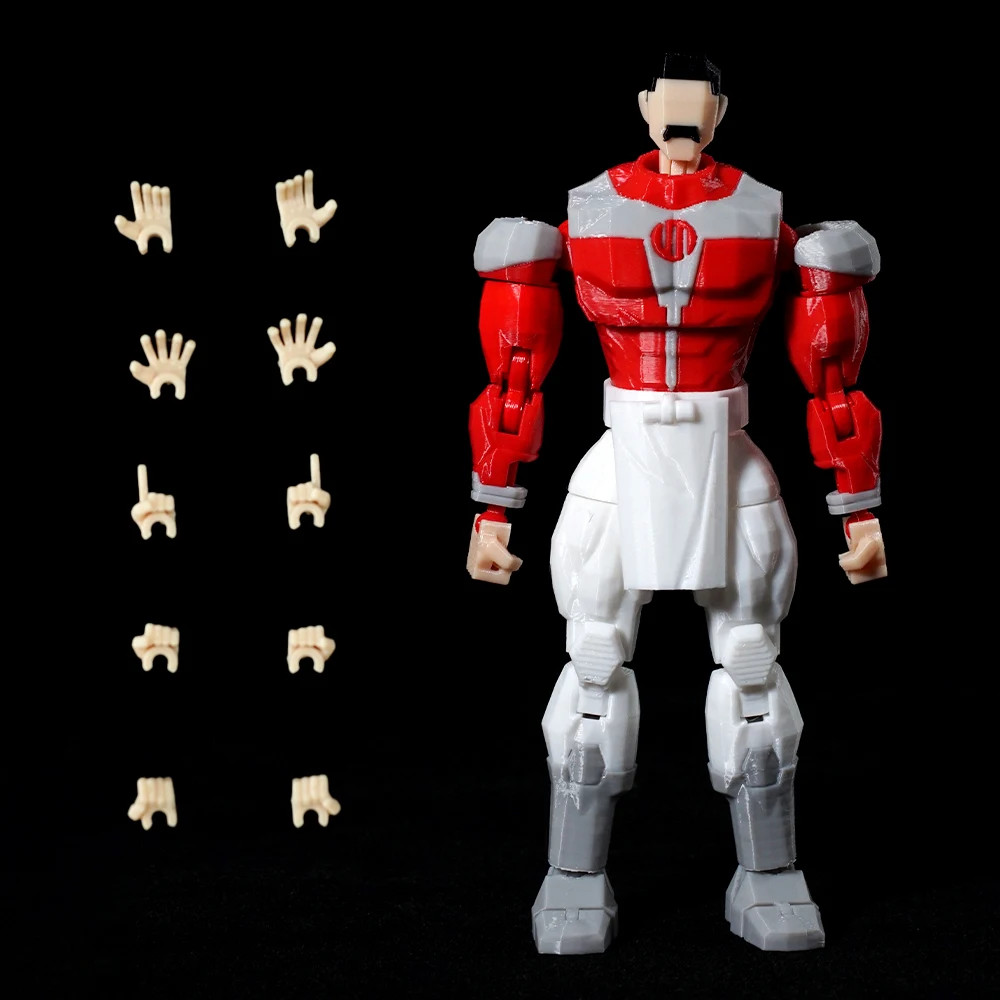 3D Printed Invincible Toys Action Figures Anime Model Lucky Dummy 13 Superheroes