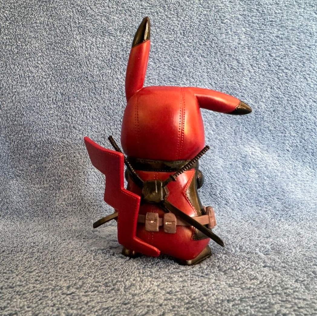 Large 5″ Pokemon Pikachu Cosplay Deadpool – Brand New