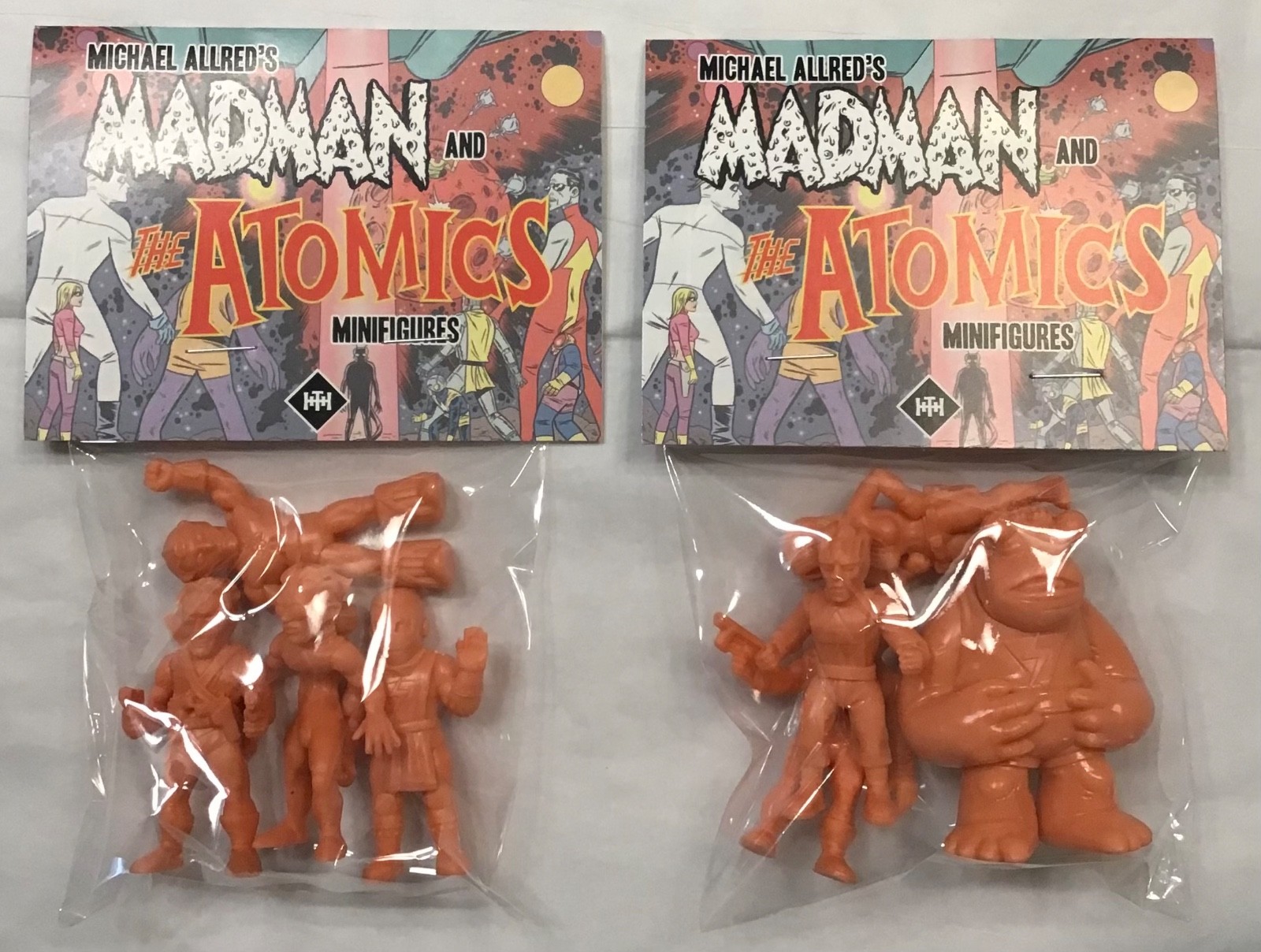 MIKE ALLRED’S MADMAN & THE ATOMICS 1ST EDITION KESHI PINK MINIFIGURE FULL SET