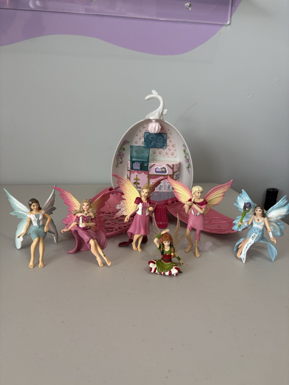 schleich bayala Fairy Lot Of 7 Toys & Cafe Playset Figure Toys