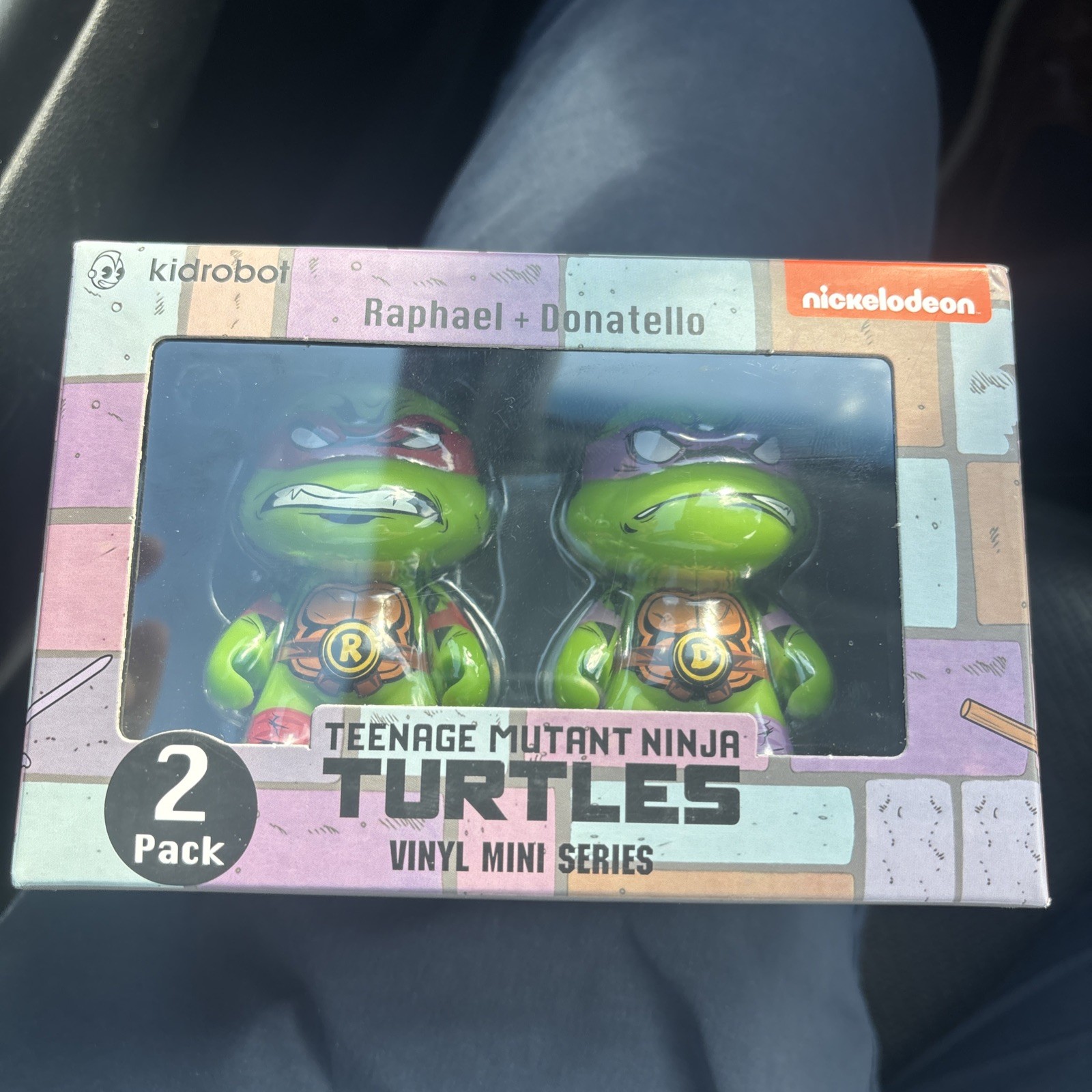 Kidrobot TMNT Raphael & Donatello Teenage Mutant Ninja Turtles 2 Pack Figure NEW
