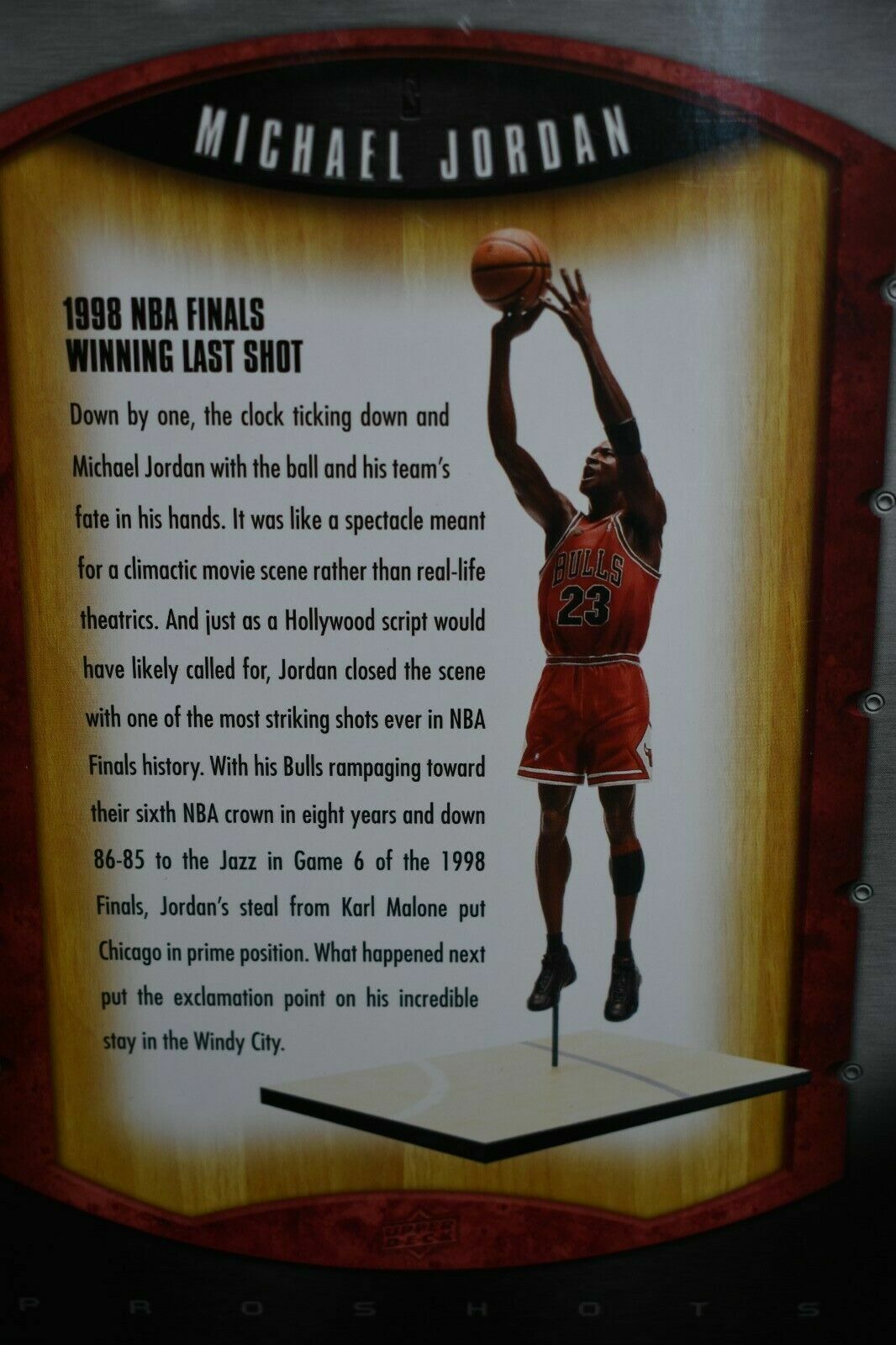 McFarlane Michael Jordan 1998 NBA Finals Winning Last Shot 8″ Figure