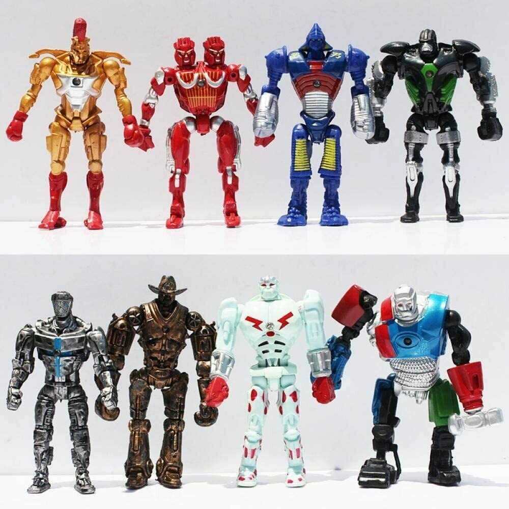 8pcs Real Steel Atom Ambush Midas Noisy Boy Zeus Xmas Figure Christmas SET 2024